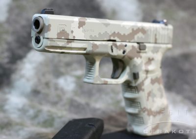 Glock 17 in Desert HexPat Cerakote
