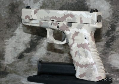 Glock 17 in Desert HexPat Cerakote