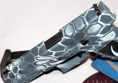 Glock 17 in Urban Cryptic Camo with Mandalorian Mudhorn Motif