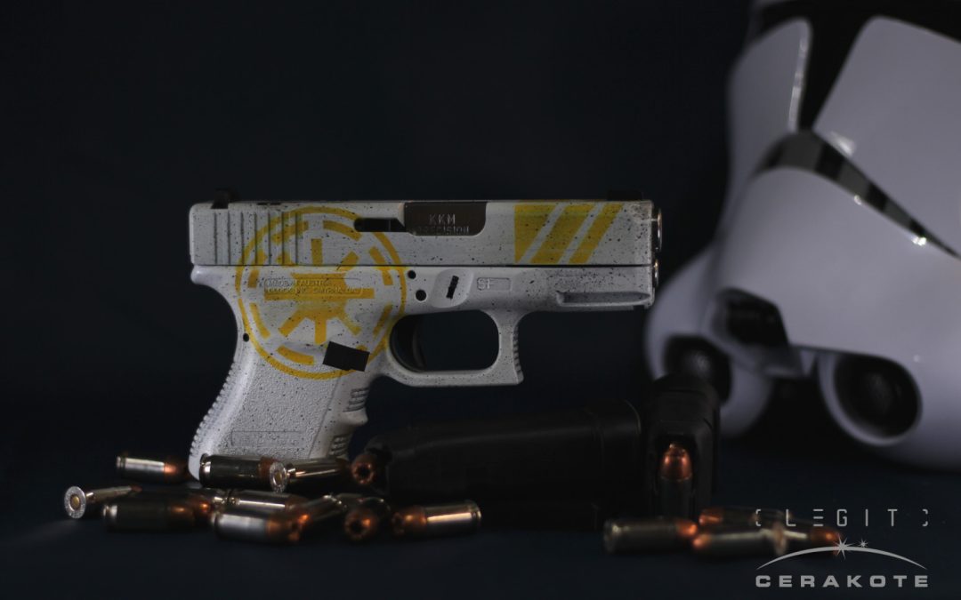 Glock 30 in Clone Commander themed custom Cerakote