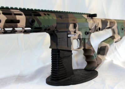 Futuristic AR-15 in Woodland Camouflage